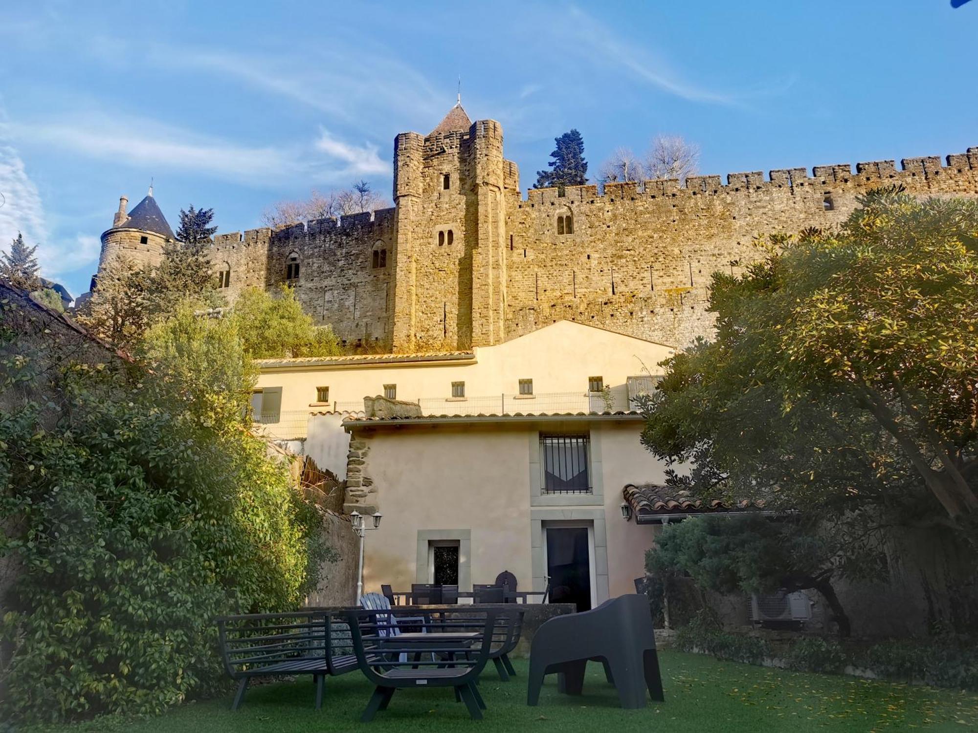 Le Cellier De Beaulieu, Au Pied De La Cite, Maison De Vacances Avec Climatisation Et Jacuzzi Carcassonne Zewnętrze zdjęcie